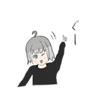 銀髪女子（個別スタンプ：8）