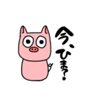 子豚の毎日使える日常会話（個別スタンプ：1）