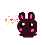 カラフルウサギの挨拶（個別スタンプ：8）