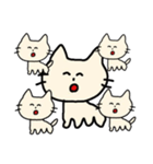 黄ばんでるしろねこ。（個別スタンプ：5）