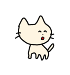 黄ばんでるしろねこ。（個別スタンプ：8）