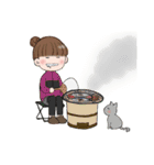 女子の秋満喫（個別スタンプ：8）