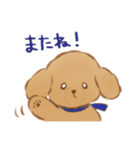 ふわふわ子犬のぽぽたん（個別スタンプ：4）