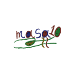 マサムネのサイン付き（個別スタンプ：1）