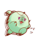 腹黒い緑の生き物（個別スタンプ：23）