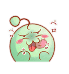 腹黒い緑の生き物（個別スタンプ：39）
