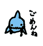 御蔵島のイルカと子供たちが描いたイルカ（個別スタンプ：27）