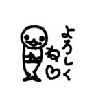 御蔵島のイルカと子供たちが描いたイルカ（個別スタンプ：29）