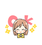 女の子 日常スタンプ（個別スタンプ：1）
