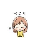 女の子 日常スタンプ（個別スタンプ：6）