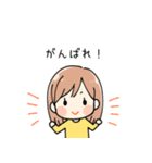 女の子 日常スタンプ（個別スタンプ：16）