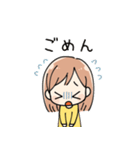 女の子 日常スタンプ（個別スタンプ：19）
