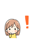 女の子 日常スタンプ（個別スタンプ：22）