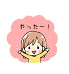 女の子 日常スタンプ（個別スタンプ：24）