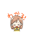 女の子 日常スタンプ（個別スタンプ：27）
