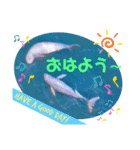 海。空撮スタンプ⑤（個別スタンプ：18）