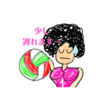 ヘタッピなバレー(笑)（個別スタンプ：4）