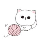 白ねこピンクの肉球“セイちゃん”の日常（個別スタンプ：32）