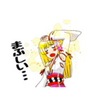 頑張る巫女お姉さん 19（個別スタンプ：27）