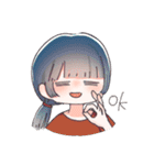 使いやすい女の子のスタンプ！（個別スタンプ：4）