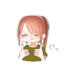 使いやすい女の子のスタンプ！（個別スタンプ：6）