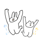 うさぎとねことくまのスタンプ（個別スタンプ：24）