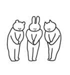 うさぎとねことくまのスタンプ（個別スタンプ：39）