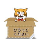 ひげにゃんこメッセージスタンプ（個別スタンプ：21）