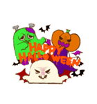 ハロウィンのかわいいオバケたち（個別スタンプ：18）