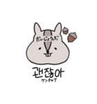 韓国語あにまるず（個別スタンプ：19）