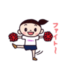 LOVE！チアダンス 赤ポンポン（個別スタンプ：16）
