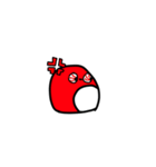 赤いペンギンのかわいいやつ（個別スタンプ：5）
