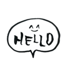 Simple毎日挨拶筆文字（個別スタンプ：3）