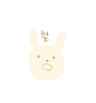 韓国語敬語スタンプ(くまうさぎ)（個別スタンプ：19）