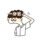 気怠げな天パ男子高校生スタンプ（個別スタンプ：5）