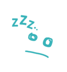 シンプルな顔デザイン（個別スタンプ：9）