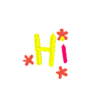シンプルの子のペイント（個別スタンプ：2）