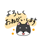 黒柴ごあいさつ（個別スタンプ：14）