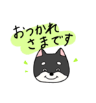 黒柴ごあいさつ（個別スタンプ：24）