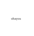 ローマ字表記スタンプ（個別スタンプ：2）