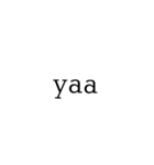 ローマ字表記スタンプ（個別スタンプ：25）