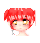 赤女の子 ベニ（個別スタンプ：3）