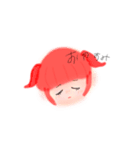 赤女の子 ベニ（個別スタンプ：4）
