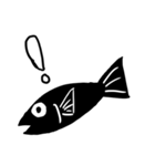 黒い魚（個別スタンプ：4）