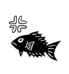 黒い魚（個別スタンプ：6）