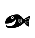 黒い魚（個別スタンプ：15）