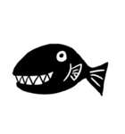黒い魚（個別スタンプ：17）