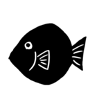 黒い魚（個別スタンプ：19）