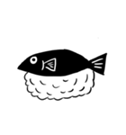 黒い魚（個別スタンプ：21）