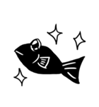 黒い魚（個別スタンプ：23）